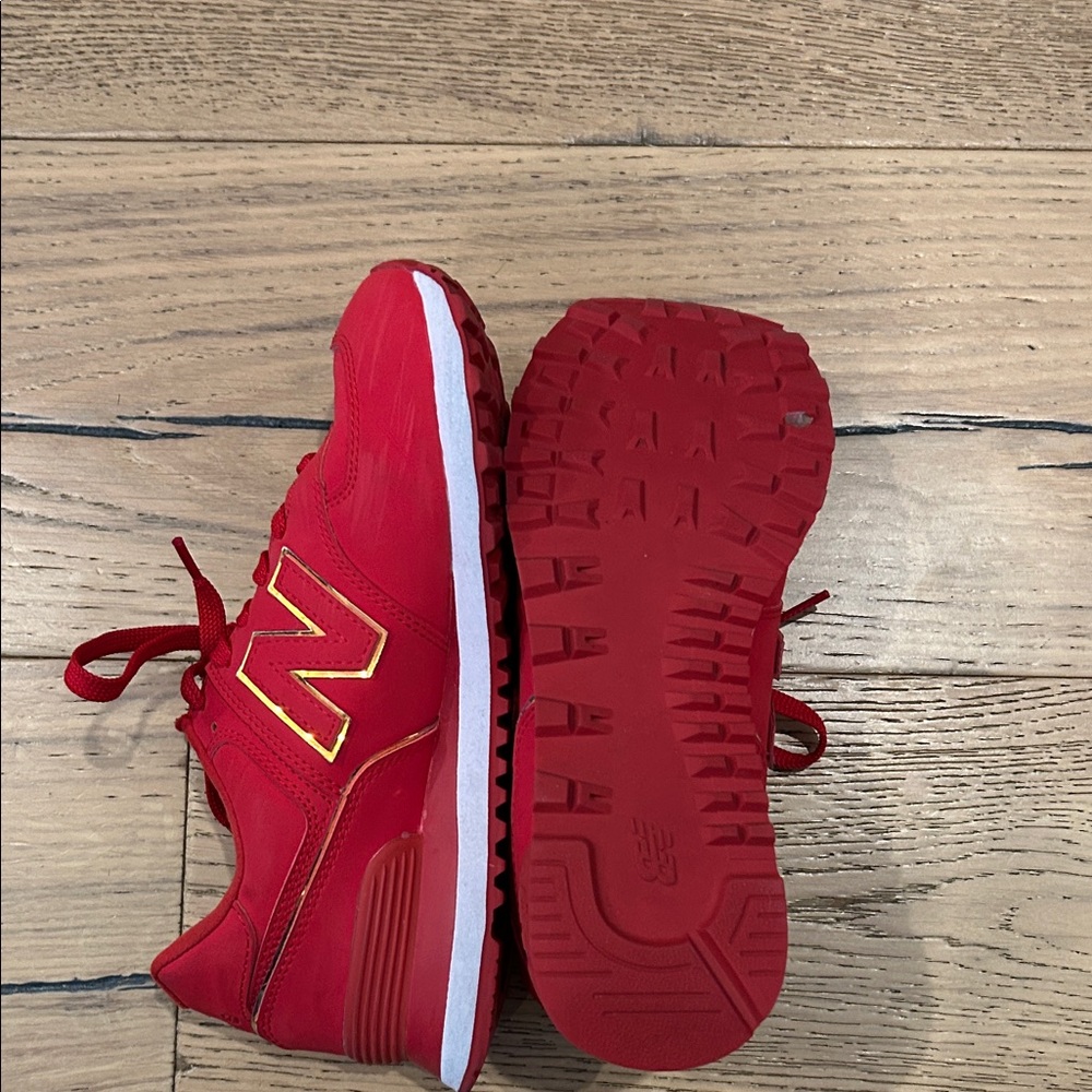 New Balance Women’s Bright Red Sneakers - Picture 5 of 5